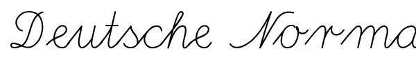 Deutsche Normalschrift font preview